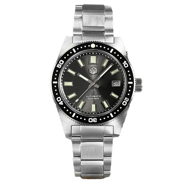 San Martin Automatic Dive Watch with Sunray Grey Dial #SN007-A