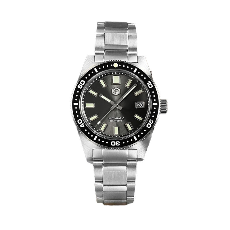San Martin Automatic Dive Watch with Sunray Grey Dial #SN007-A