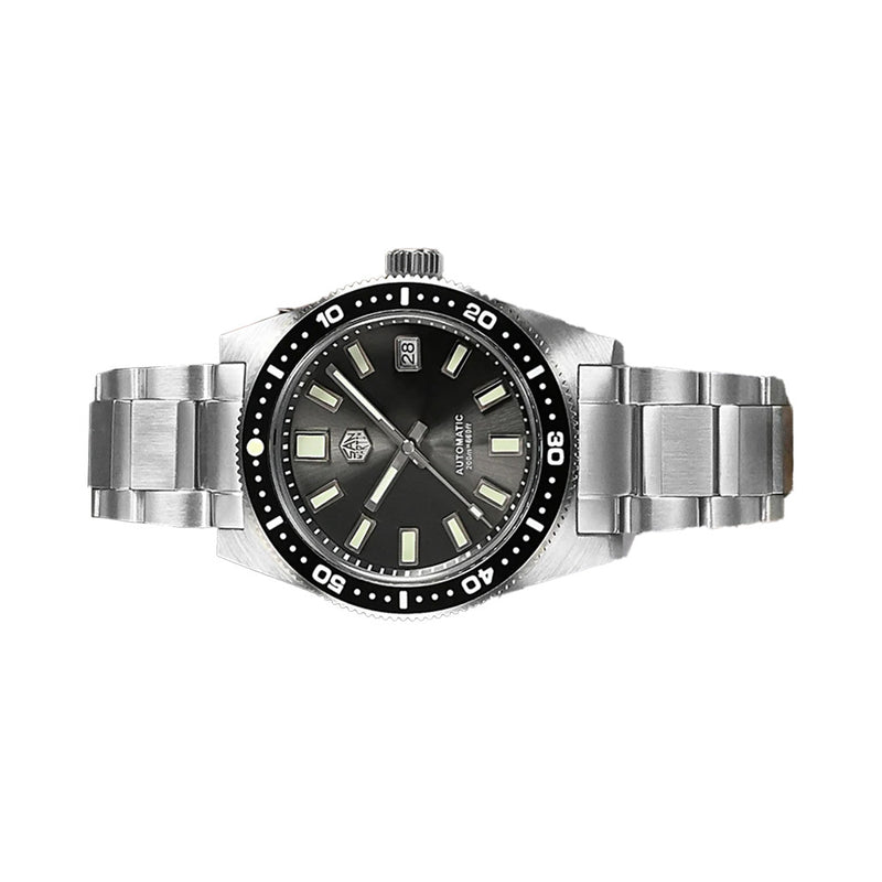 San Martin Automatic Dive Watch with Sunray Grey Dial #SN007-A