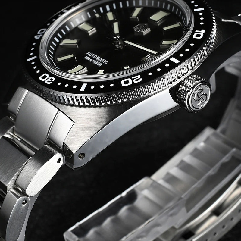 San Martin Automatic Dive Watch with Sunray Grey Dial #SN007-A