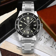 San Martin Automatic Dive Watch with Sunray Grey Dial #SN007-A