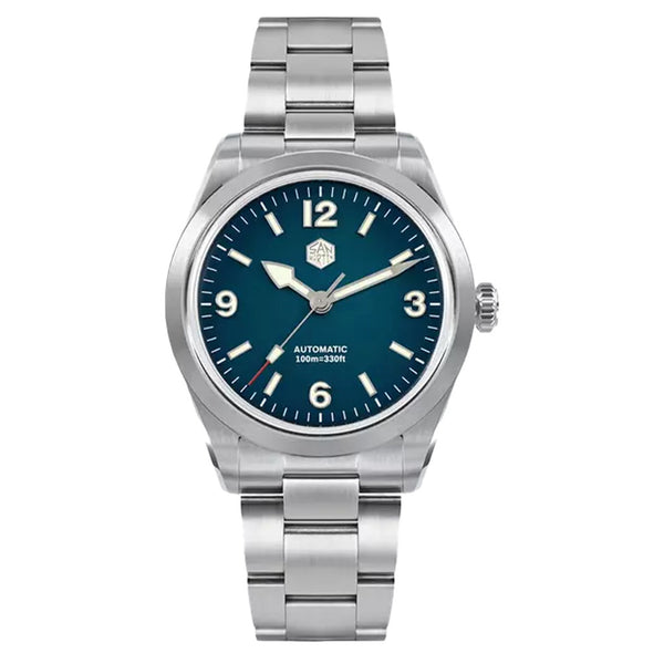 San Martin 38mm Automatic Sport Watch with Blue Gradient Dial #SN0107-A