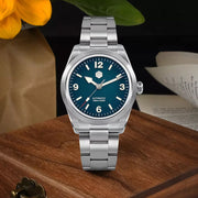 San Martin 38mm Automatic Sport Watch with Blue Gradient Dial #SN0107-A