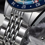 San Martin 39.5mm Automatic Sport GMT Watch with Blue Dial #SN0116-A