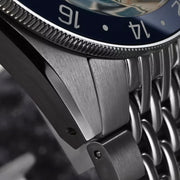 San Martin 39.5mm Automatic Sport GMT Watch with Blue Dial #SN0116-A