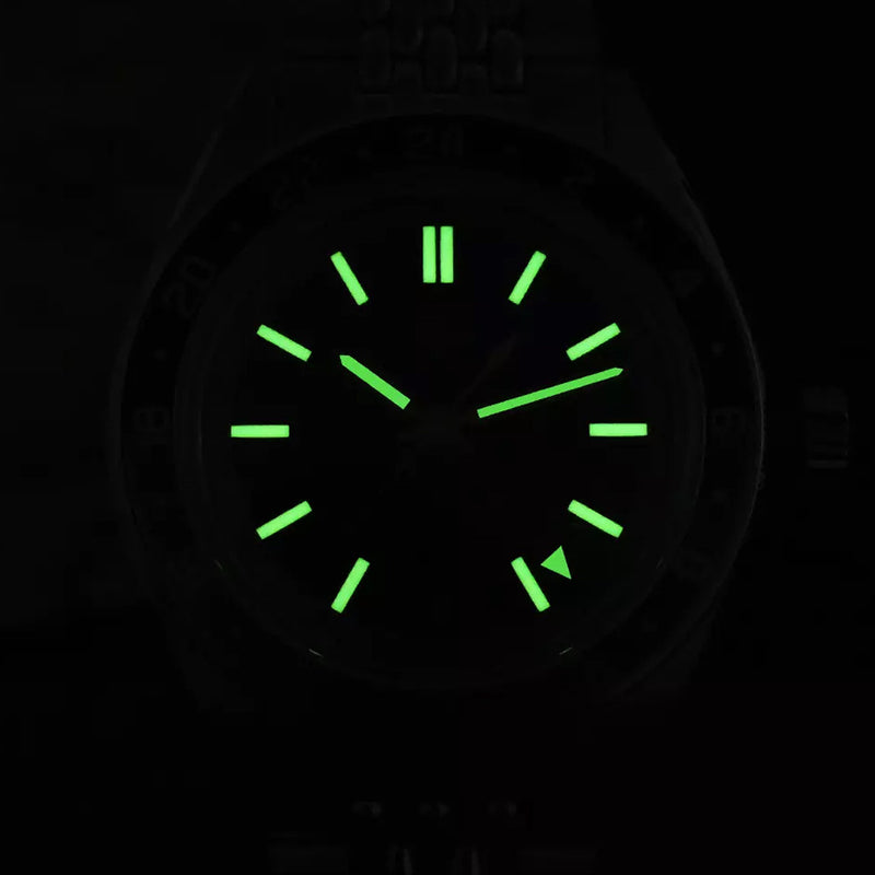 San Martin Automatic GMT Dive Watch with Aged Dial #SN0116-B