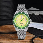 San Martin 39.5mm Automatic Dive Watch with Yellow Dial #SN0116-C