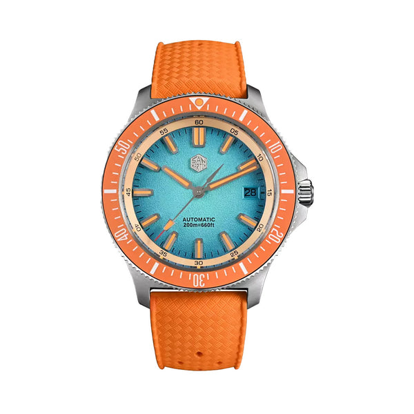 San Martin Automatic Dive Watch with Light Blue Dial #SN0118-A