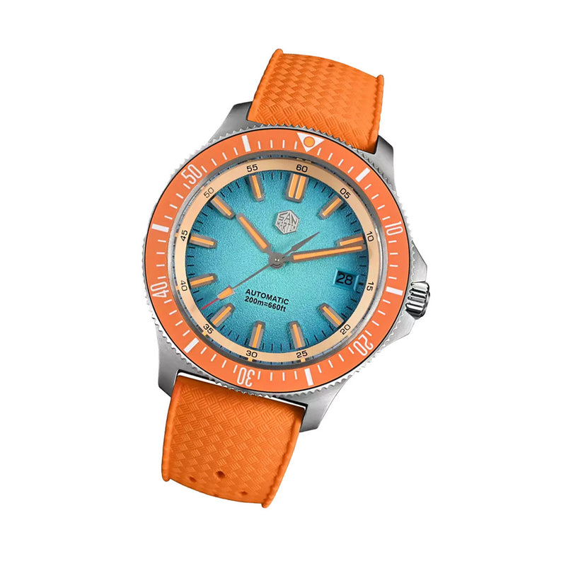 San Martin Automatic Dive Watch with Light Blue Dial #SN0118-A