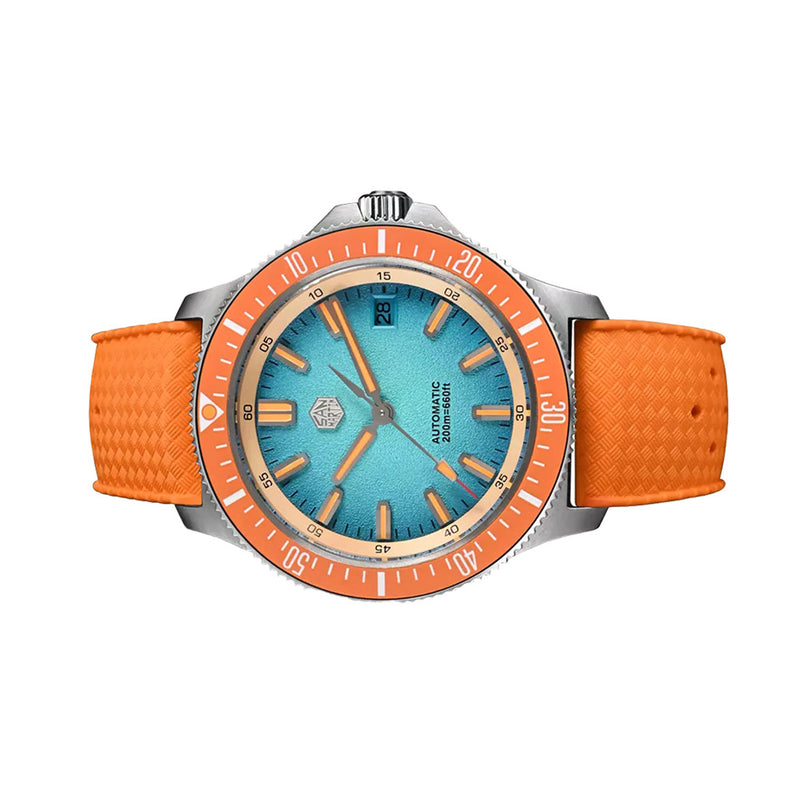 San Martin Automatic Dive Watch with Light Blue Dial #SN0118-A