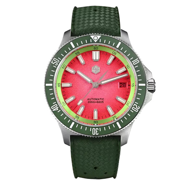 San Martin Automatic Dive Watch with Stunning Red Dial #SN0118-B