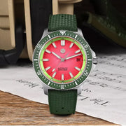 San Martin Automatic Dive Watch with Stunning Red Dial #SN0118-B