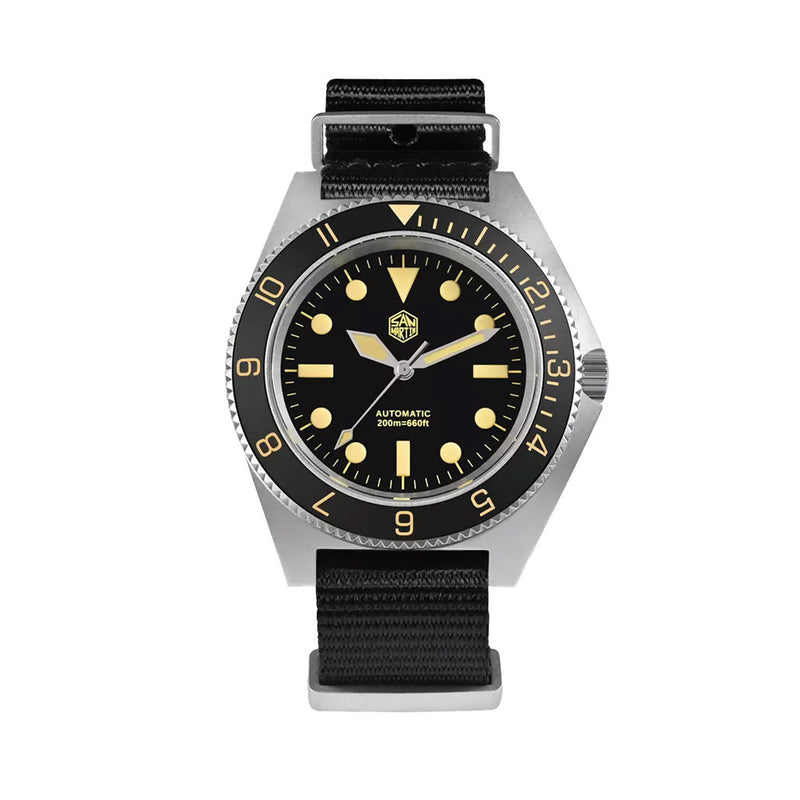 San Martin Automatic Dive Watch with Black Dial #SN0123-A