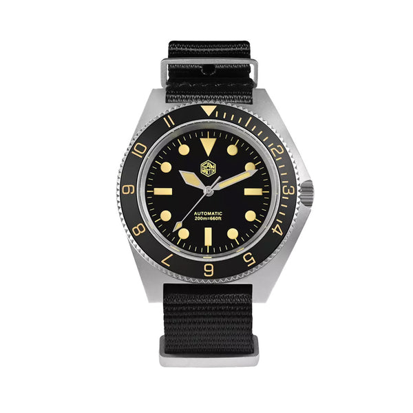 San Martin Automatic Dive Watch with Black Dial #SN0123-A