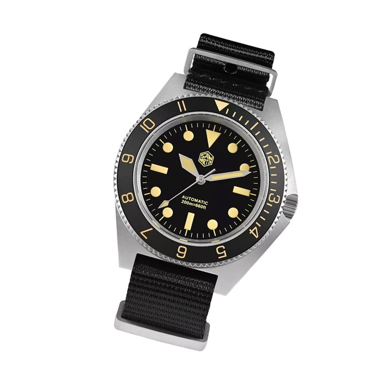 San Martin Automatic Dive Watch with Black Dial #SN0123-A