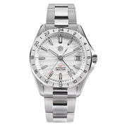 San Martin 39mm Automatic GMT Watch with White Desert Dial #SN0129-A