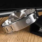 San Martin 39mm Automatic GMT Watch with White Desert Dial #SN0129-A
