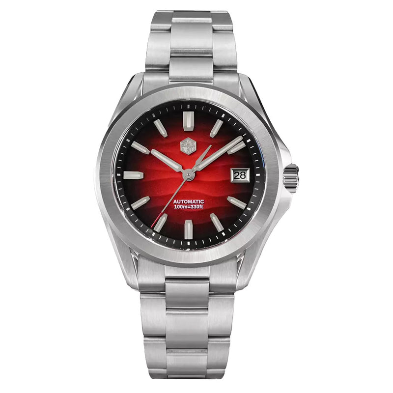 San Martin 39mm Automatic Watch with Red Desert Dial #SN0129-C