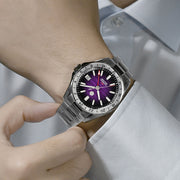 San Martin 39mm Automatic GMT Watch with Purple Sand Dial #SN0129-D