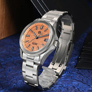 San Martin 39mm Automatic Watch with Salmon Sand Dial #SN0129-E