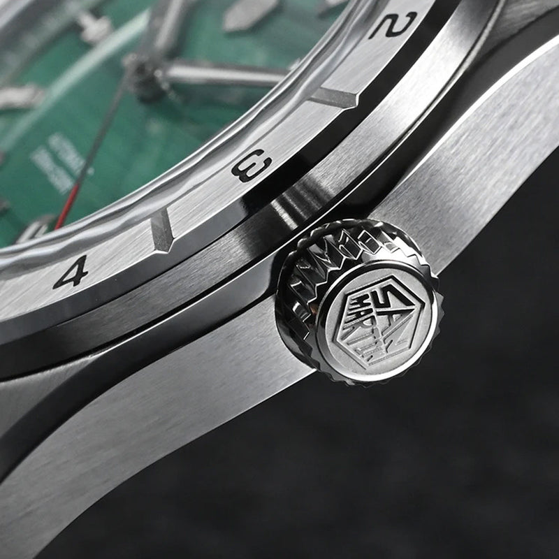 San Martin Automatic Dive Watch with Peacock Green Dial #SN0130-A