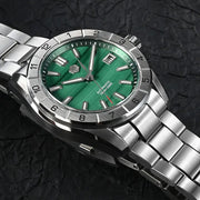 San Martin Automatic Dive Watch with Peacock Green Dial #SN0130-A