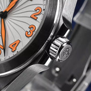 San Martin 39.5mm Automatic Sport Watch with White Turbine Dial #SN0132-A