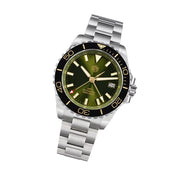 San Martin 39mm Automatic GMT Dive Watch with Green Dial #SN0136-A