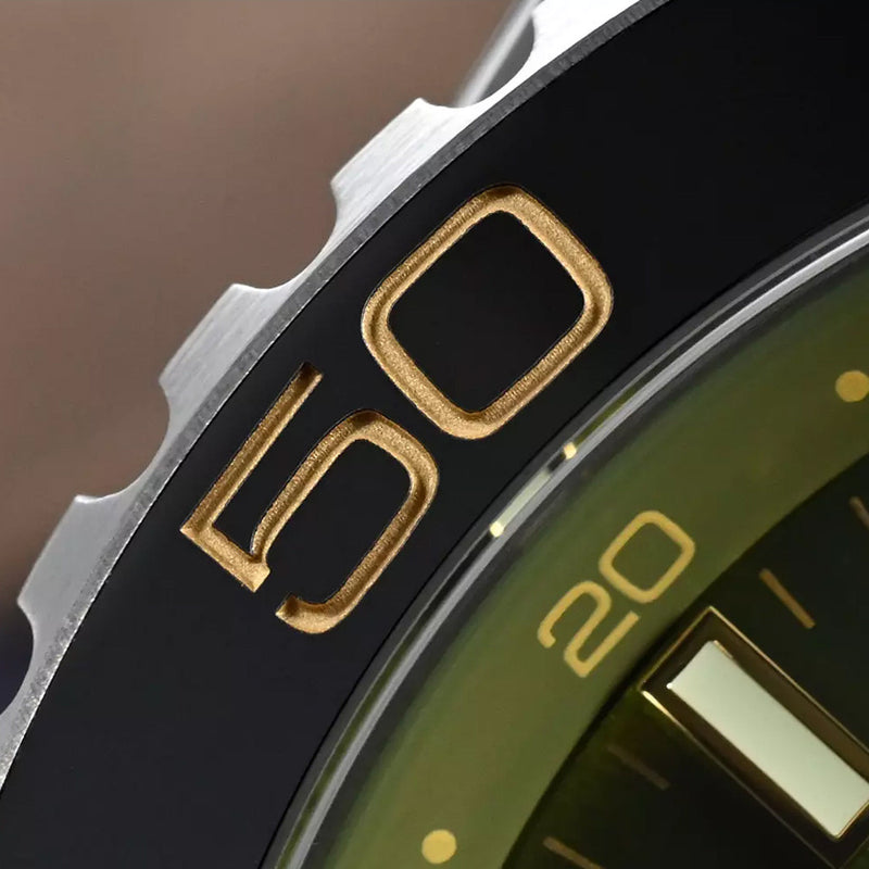 San Martin 39mm Automatic GMT Dive Watch with Green Dial #SN0136-A