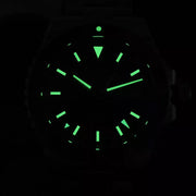 San Martin 39mm Automatic GMT Dive Watch with Green Dial #SN0136-A