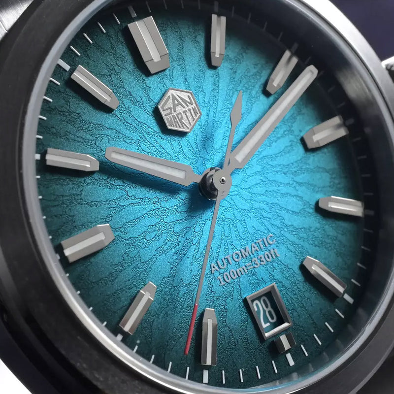 San Martin 36mm Dress Watch with Blue Degrading Dial #SN0144-A