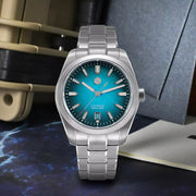 San Martin 36mm Dress Watch with Blue Degrading Dial #SN0144-A