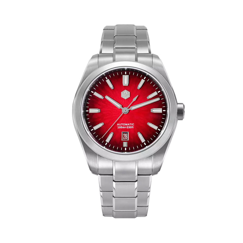 San Martin 42mm Dress Watch with Red Degrading Dial #SN0144-C
