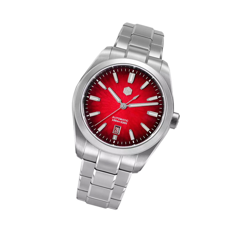 San Martin 42mm Dress Watch with Red Degrading Dial #SN0144-C