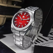 San Martin 42mm Dress Watch with Red Degrading Dial #SN0144-C