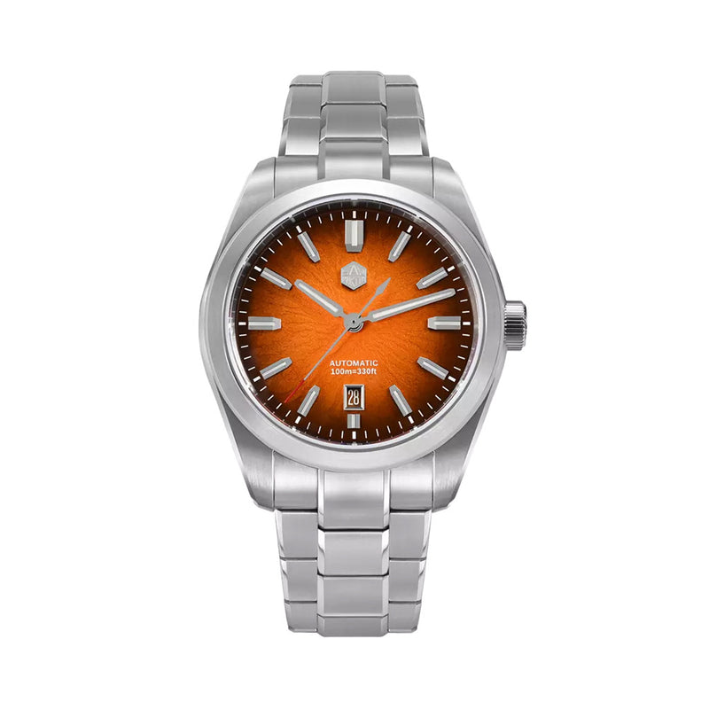 San Martin 42mm Dress Watch with Orange Degrading Dial #SN0144-D