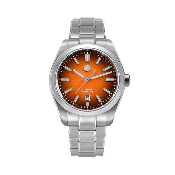 San Martin 42mm Dress Watch with Orange Degrading Dial #SN0144-D