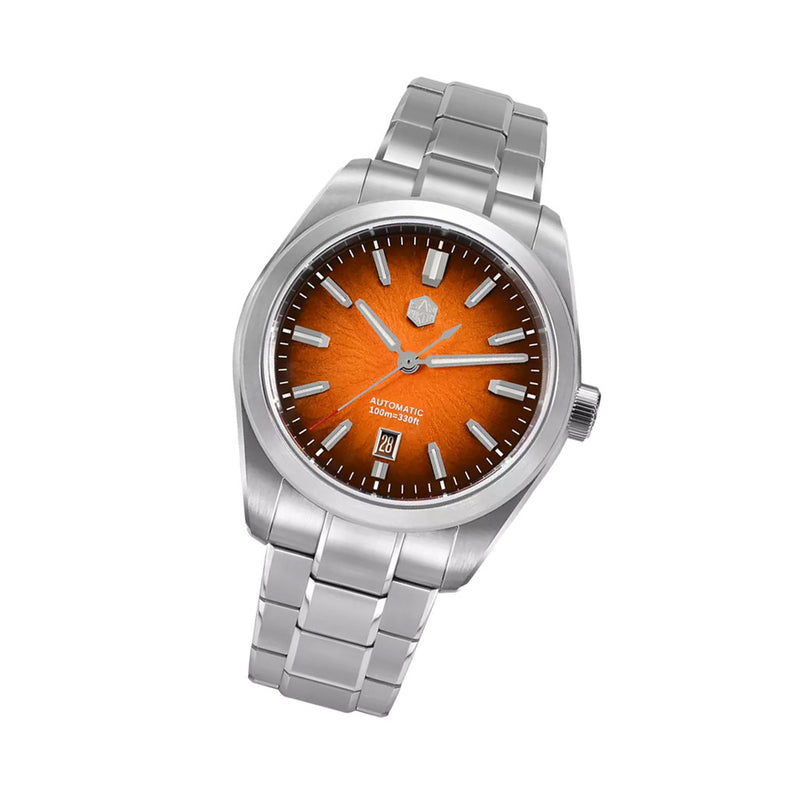 San Martin 42mm Dress Watch with Orange Degrading Dial #SN0144-D