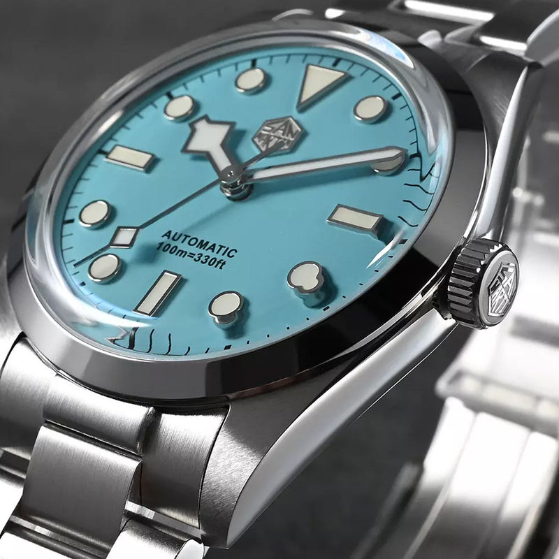 San Martin Automatic Dress Watch with Light Blue Dial #SN021-A