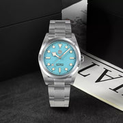 San Martin Automatic Dress Watch with Light Blue Dial #SN021-A
