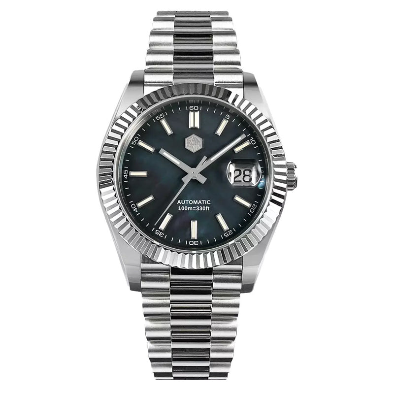 San Martin Automatic Dress Watch with Blue MOP Dial #SN059-A
