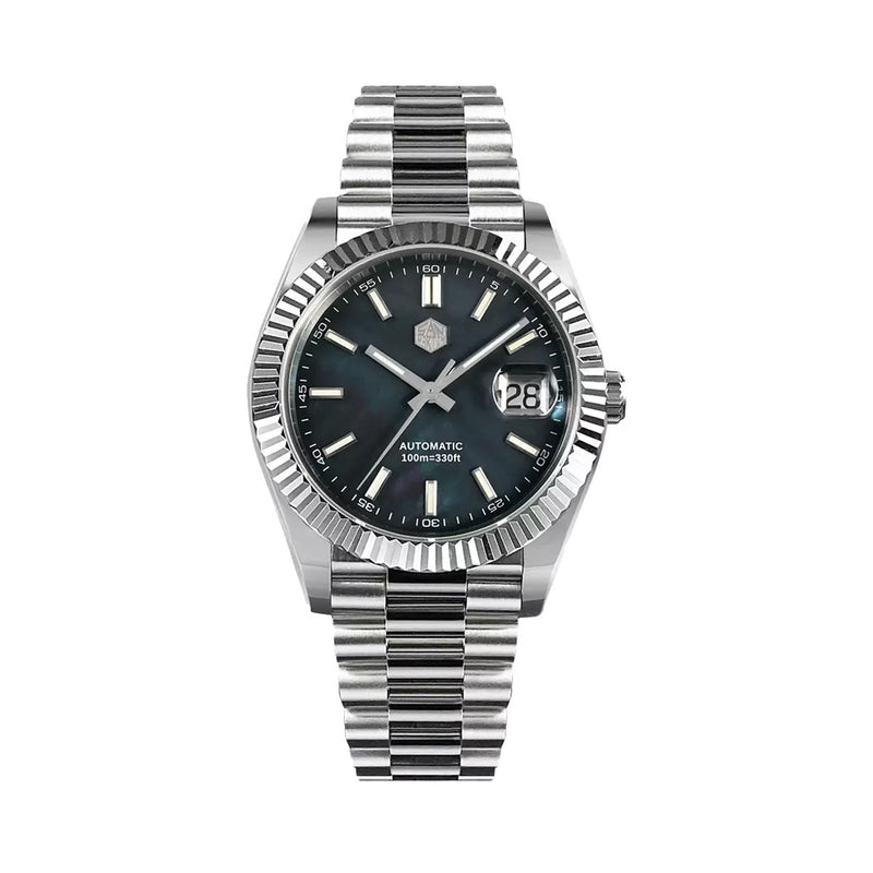 San Martin Automatic Dress Watch with Blue MOP Dial #SN059-A
