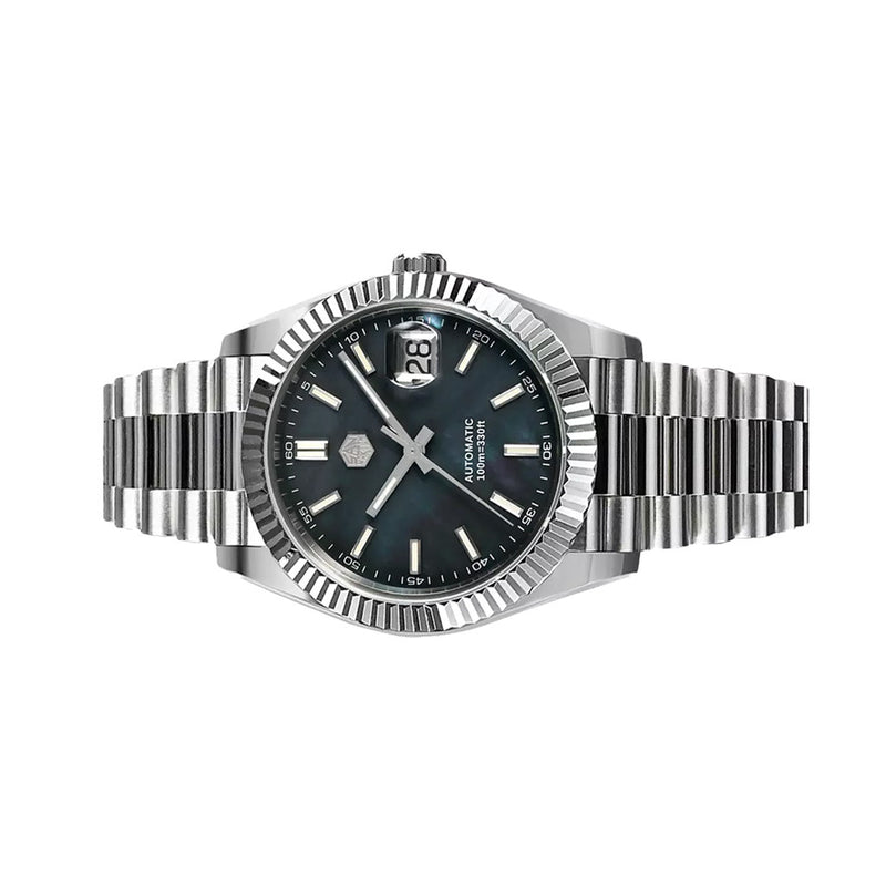 San Martin Automatic Dress Watch with Blue MOP Dial #SN059-A