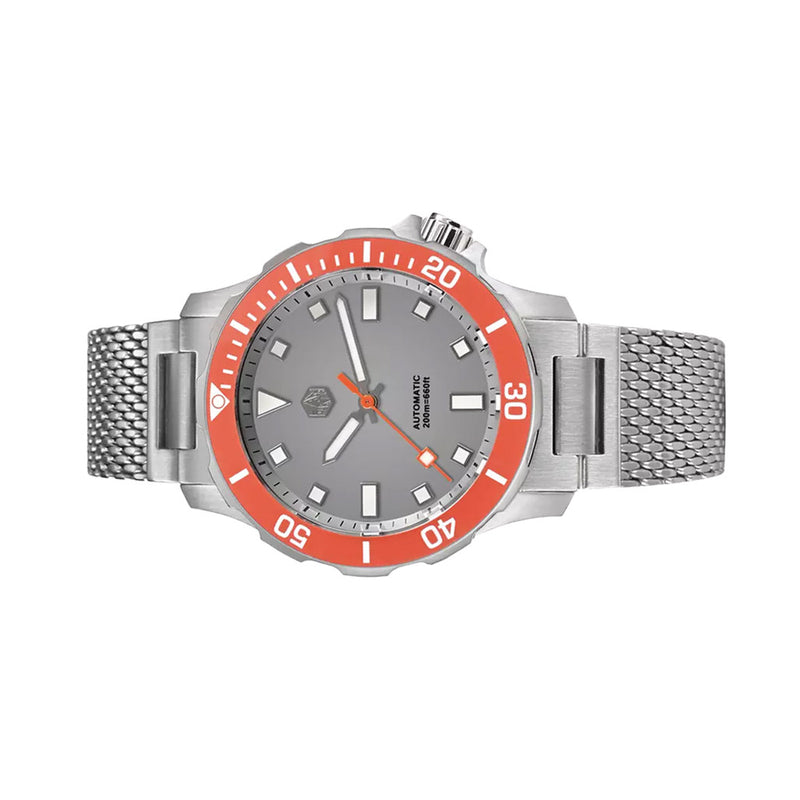 San Martin 39.5mm Automatic Dive Watch with Grey Dial #SN085-A