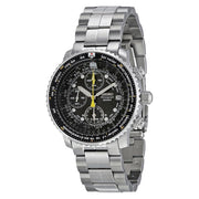 Seiko SNA411P1 Quartz Flight Chronograph Watch with Alarm Function