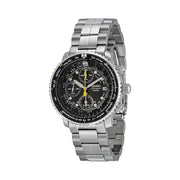 Seiko SNA411P1 Quartz Flight Chronograph Watch with Alarm Function