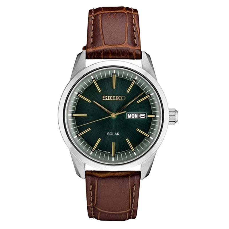 Seiko Solar Watch with 40mm Stainless Steel Case and a Sapphire Crystal #SNE529