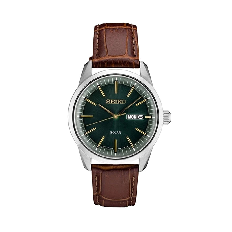 Seiko Solar Watch with 40mm Stainless Steel Case and a Sapphire Crystal #SNE529
