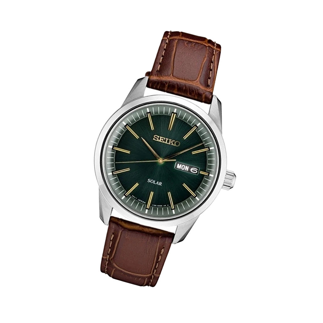 Seiko Solar Powered Watch with 40mm Case, Sapphire Crystal #SNE529