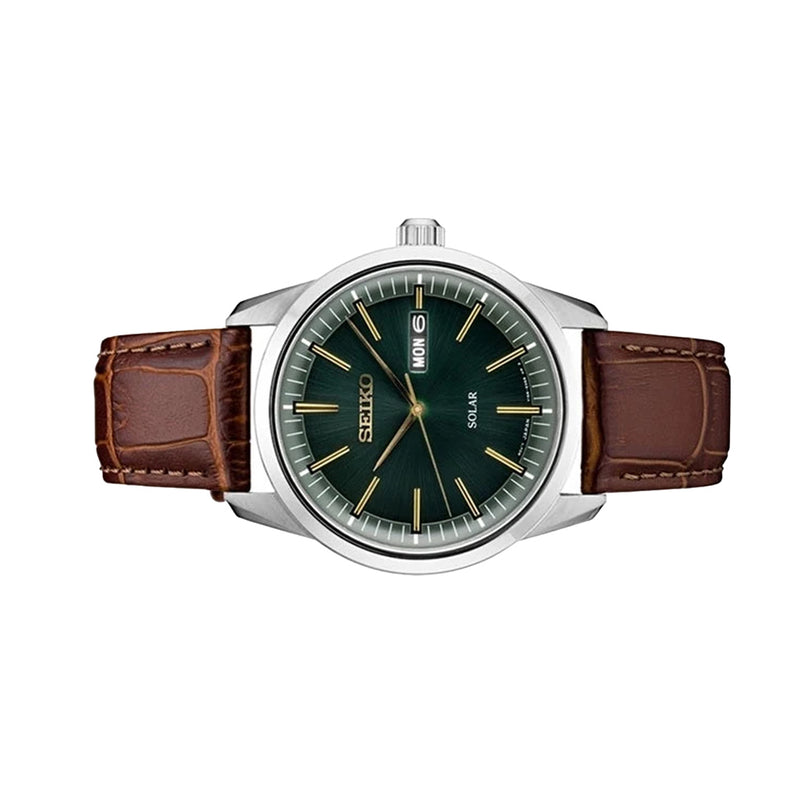 Seiko Solar Watch with 40mm Stainless Steel Case and a Sapphire Crystal #SNE529